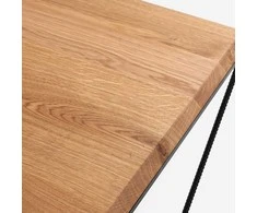 Customform Kavos staliukas, MEMO WOOD, 100x100 cm, Juodas
