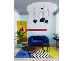 Customform Kavos staliukas, NIKO, 50x44 cm, Juodas