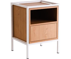 Customform Kavos staliukas, RAVE BASIC 80, 85x80x45 cm, Ąžuolas/Juoda