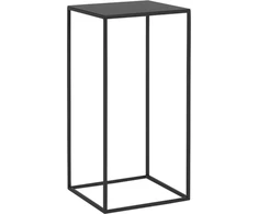 Customform Kavos staliukas / Šoninis staliukas, TENSIO METAL 30, 30x60 cm, Juoda