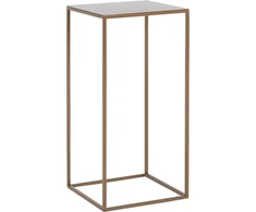 Customform Kavos staliukas / Šoninis staliukas, TENSIO METAL 30, 0.3x0.3x0.6 m, Auksinis