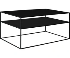 Customform Kavos staliukas, TENSIO 2 AUKŠTO METALAS, 100x60 cm, Juoda