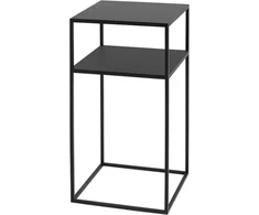 Customform Kavos staliukas, TENSIO 2 AUKŠTŲ METALAS 30, 0.3x0.3x0.6 m, Juoda