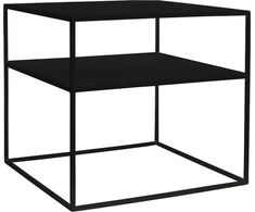 Customform Kavos staliukas, TENSIO 2 FLOOR METAL 50, 50x50x45 cm, Juoda