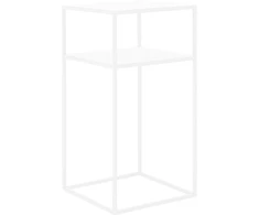 Customform Kavos staliukas, TENSIO 2 FLOOR METAL 30, 0.3x0.3x0.6 m, Baltas