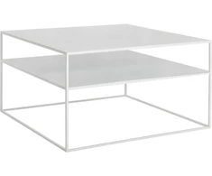 Customform Kavos staliukas, Tensio, 80x80 cm, baltas