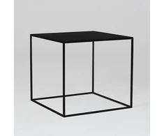 Customform Kavos staliukas, TENSIO METAL 50, 0.5x0.5x0.45 m, Juodas