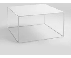 Customform Kavos staliukas, TENSIO METAL 80, 0.8x0.8x0.45 m, Baltas
