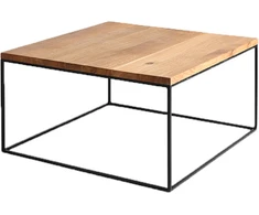 Customform Kavos staliukas, TENSIO WOOD 80, 80x80x45 cm, Juodas