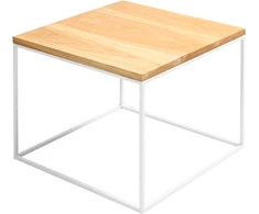 Customform Kavos staliukas, TENSIO WOOD 50, 50x50x45 cm, Baltas