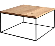 Customform Kavos staliukas, TENSIO WOOD 80, 80x80x45 cm, Juodas