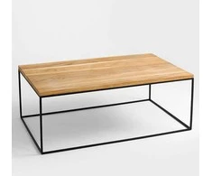 Customform Kavos staliukas, TENSIO WOOD, 140x80 cm, Juodas