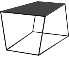 Customform Kavos staliukas, WALT MASIVINĖ MEDIENA, 100x60 cm, Juoda