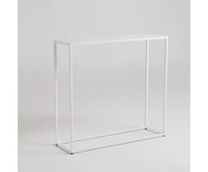 Customform Kavos staliukas, ZAK METAL 50, 0.5x0.5x0.45 m, Baltas
