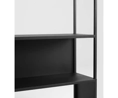 Customform Knygų lentyna, HYLLER, 150x75 cm, Juoda