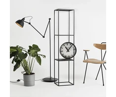 Customform Knygų stovas, TENSIO PILLAR 3F, 140x30 cm, Juoda