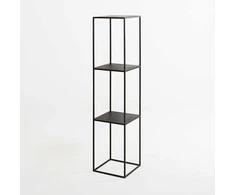 Customform Knygų stovas, TENSIO PILLAR 3F, 140x30 cm, Juoda
