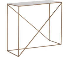 Customform Konsolinis stalas, "Senso Flower" metalas, 120x25 cm, Auksinis