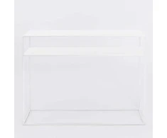 Customform Konsolinis stalas, TENSIO 2 FLOOR METAL, 100x35 cm, Baltas