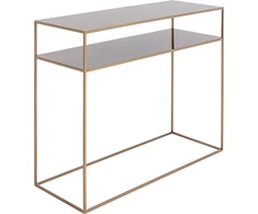 Customform Konsolinis stalas, TENSIO 2 FLOOR METAL, 100x35 cm, Auksinis