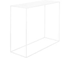 Customform Konsolinis stalas, TENSIO METAL, 100x35 cm, Baltas