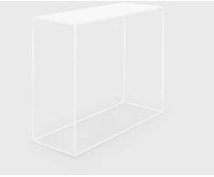 Customform Konsolinis stalas, TENSIO METAL, 100x35 cm, Baltas
