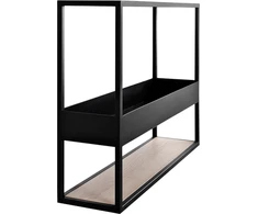 Customform Kredenza, JULITA 92-1F MASIVINĖ MEDIENA, 0.3x1x0.92 m, Balta