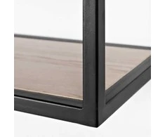 Customform Kredenza, JULITA 92-1F MASIVINĖ MEDIENA, 0.3x1x0.92 m, Balta