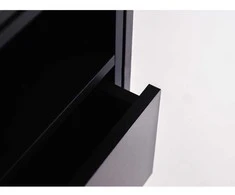 Customform Lentyna, SKAP 3R1 MIX, 145x60 cm, Juoda