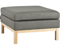Sofa Customform Pufas, Medžio Apdaila, 70x70 cm, Pilkas