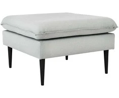 Sofa Customform Pufas, POSH Juodas, 70x70x45 cm, Platininė pilka