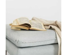 Sofa Customform Pufas, POSH WOOD, 70x70x45 cm, Pilka