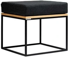 Customform Pufas, TENSIO SOLID PUFAS, Juodas