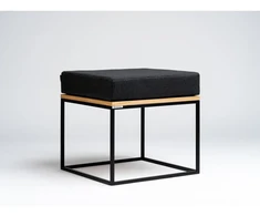Customform Pufas, TENSIO SOLID PUFAS, Juodas