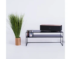 Customform RTV stalas, SENSO FLOWER METAL, 120x45 cm, Juoda