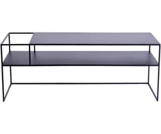 Customform RTV stalas, SENSO FLOWER METAL, 120x45 cm, Juoda