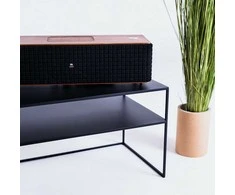 Customform RTV stalas, SENSO FLOWER METAL, 120x45 cm, Juoda