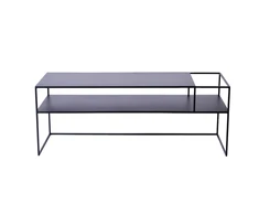 Customform RTV stalas, SENSO FLOWER METAL, 120x45 cm, Juodas