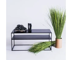 Customform RTV Staliukas, TENSIO 2 AUKŠTŲ METALAS, 100x45 cm, Juoda