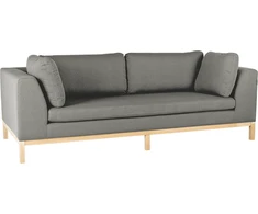Customform Sofa, Ambient Wood, 228x98 cm, Pilka