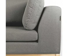 Customform Sofa, Ambient Wood, 228x98 cm, Pilka