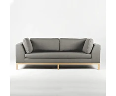 Customform Sofa, Ambient Wood, 228x98 cm, Pilka