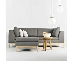 Customform Sofa-lova, Ambient Wood, 98x228 cm, Pilka