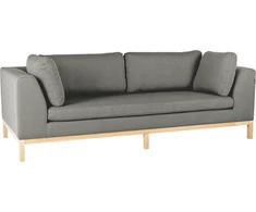 Customform Sofa-lova, Ambient Wood, 98x228 cm, Pilka