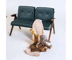 Customform Sofa-lova, ATLANTICA L, 185x251 cm, tamsiai mėlyna