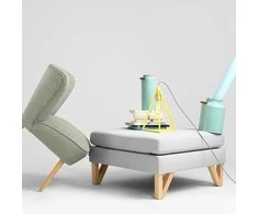 Customform Sofa-lova, Jūros Brizas, 88x220 cm, Juoda