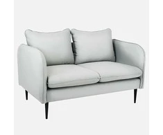 Customform Sofa, POSH Juodas 2 vietų, 0.89x1.45x0.9 m, Platinos Pilka