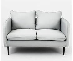 Customform Sofa, POSH Juodas 2 vietų, 0.89x1.45x0.9 m, Platinos Pilka
