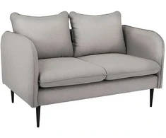 Customform Sofa, POSH Juodas 2 vietų, 89x145 cm, Pilka