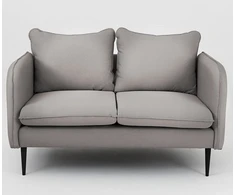 Customform Sofa, POSH Juodas 2 vietų, 89x145 cm, Pilka